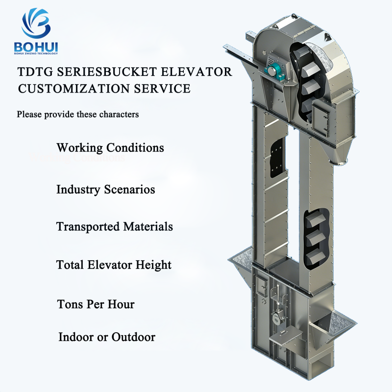 TDTG Series Bucket Elevator specifically for the grain processing, food, flour, oil, feed, and chemical building materials industries 4